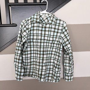 L.L. Bean Plaid Button Down, Size XS